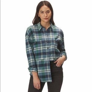 Free People Loveland plaid shirt
